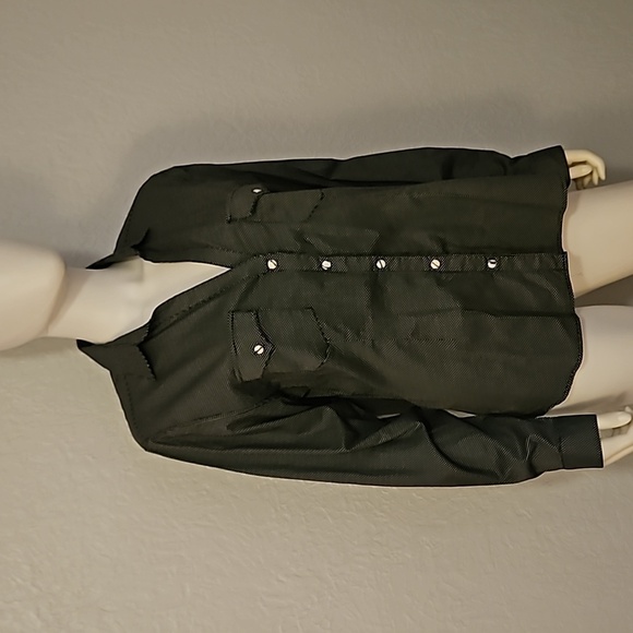 PANHANDLE SLIM Cowboy Core Monochrome Pin Dot Western Snap Shirt - Picture 2 of 9